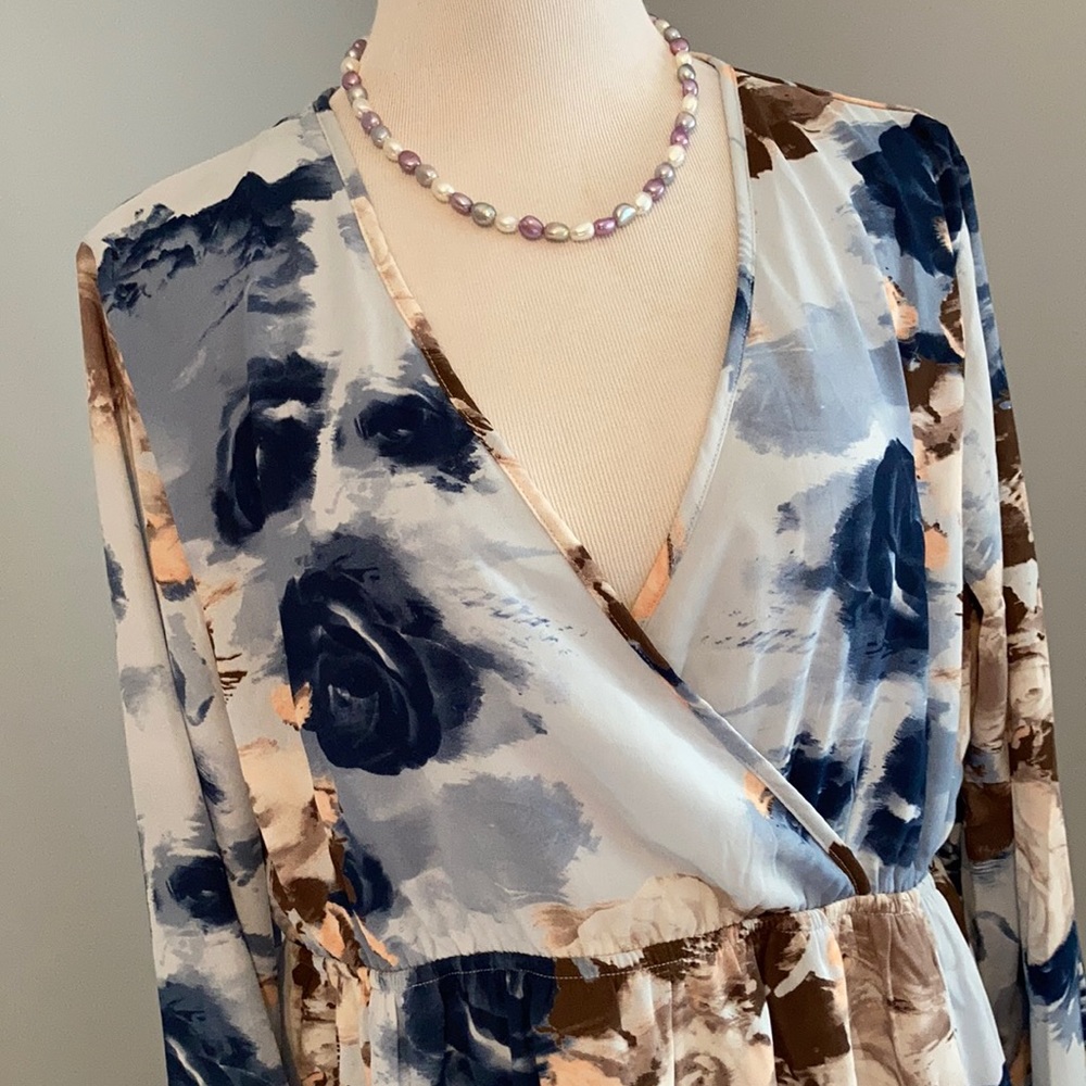 Pinkblush Floral Maternity mini dress XL NWT - Picture 3 of 12